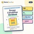 Dosage Calculation Workbook – NurseDoodles Handwritten Style Notes PDF