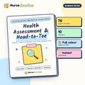 Health Assessment & Head-to-Toe – NurseDoodles Handwritten Style Notes PDF
