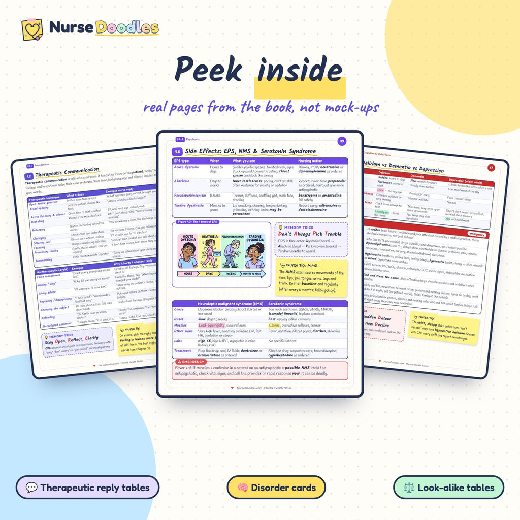 Peek inside: real pages from Mental Health Notes