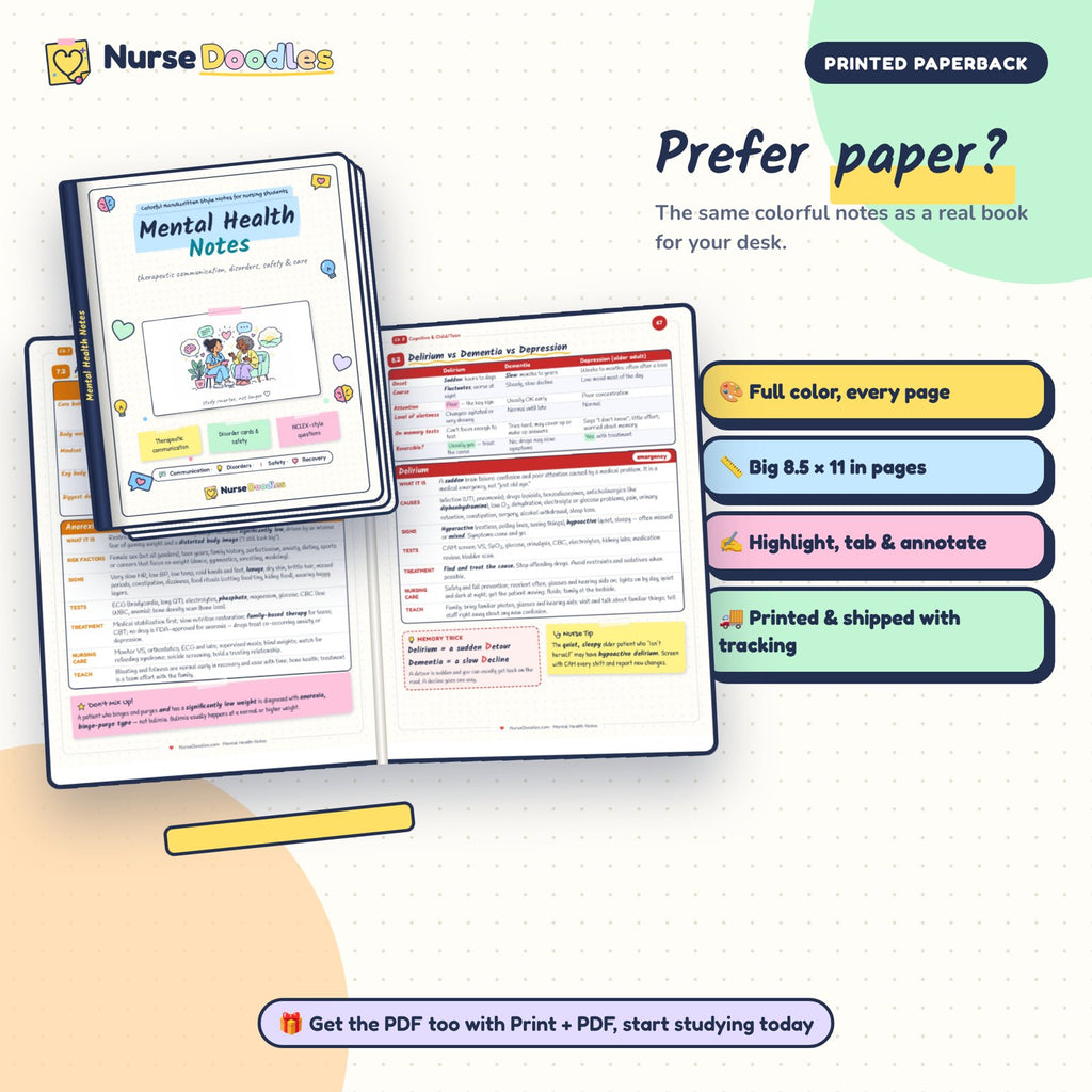 The printed paperback of Mental Health Notes