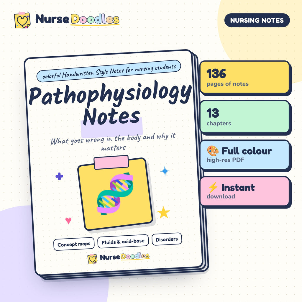 Pathophysiology Notes – NurseDoodles Handwritten Style Notes PDF