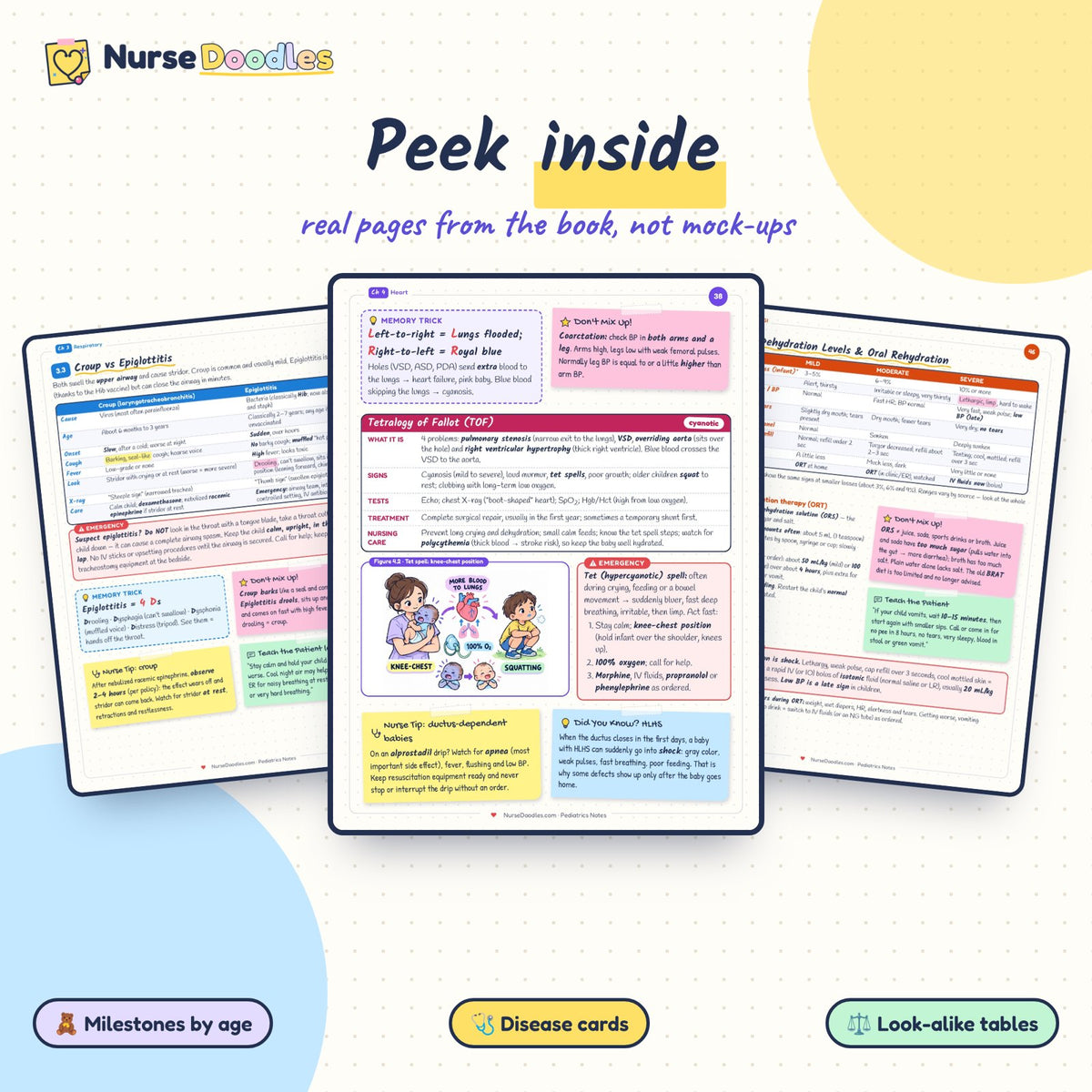 Peek inside: real pages from Pediatrics Notes